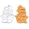 Форма для печенья, снежок, снеговик, Санта-Клаус, форма для рождественской резки, праздничная форма для печенья «сделай сам», для праздничной вечеринки