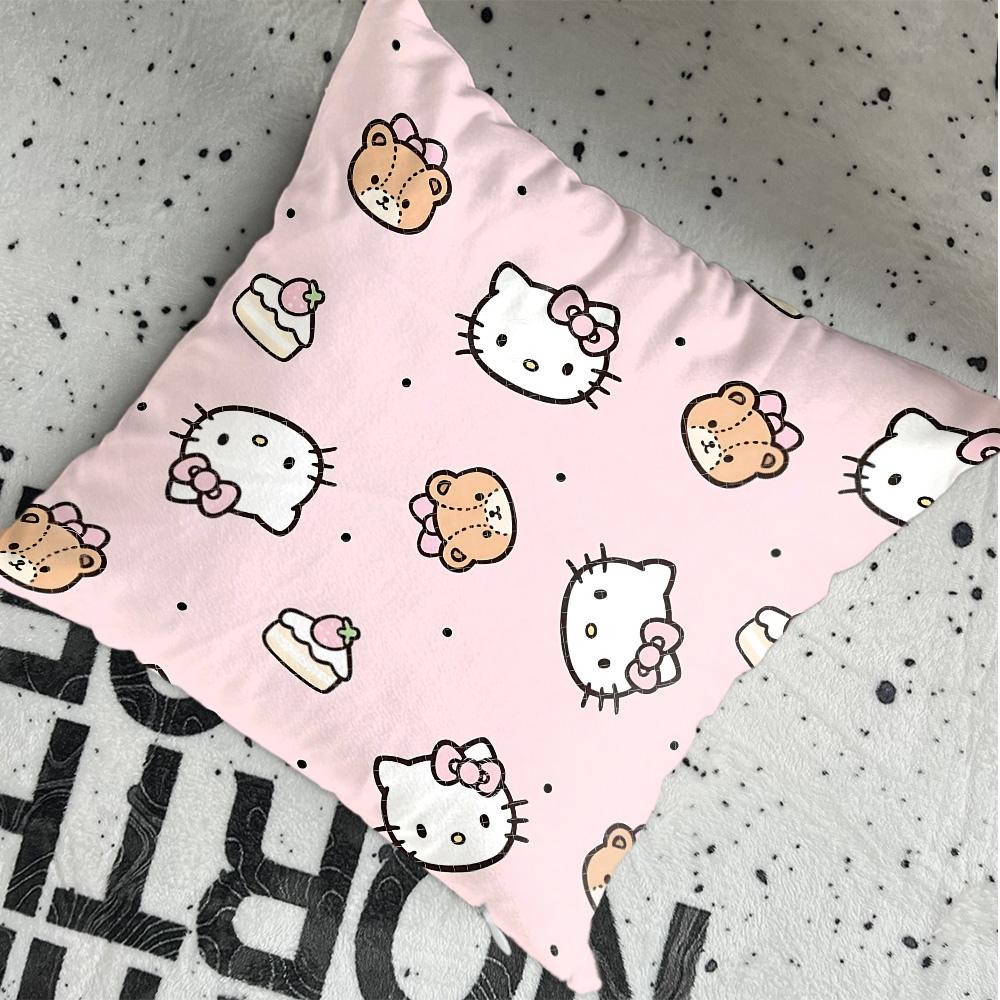 Pink Christmas Cushion Covers Living Room Kawaii HHellokittyes Pillow Cases Decorative Cushions Cover for Sofa Sleeping Pillows