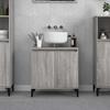 VidaXL Sink Cabinet Sonoma Grey 58x33x60 Cm Engineered Wood 821266