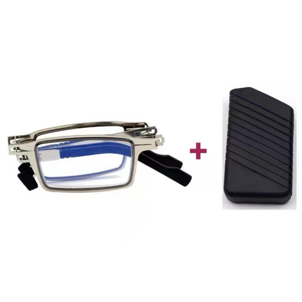 Folding Reading Glasses Blocking Anti Blue Light Glasses Reader Glasses Metal Eyeglasses