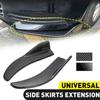 1 Pair Universal Carbon Fiber / Glossy Black Car Bumper Spoiler Front Rear Lip Anti-collision