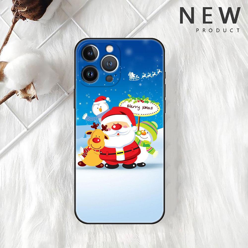 Веселый рождественский чехол для телефона iPhone 11 13 Pro Max 12 Mini 7 8 Plus SE 2020 X XS 6 6S 5 5S роскошный чехол-накладка из силикона