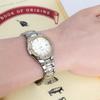 [USED] Working SEIKO Women's Watch with Diamond Bezel and Shell Dial 100M979