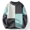 2025 Autumn Winter Knitwear Thick Knitted Sweaters Men New Patchwork Loose Fit Pullover Women High Quality Streetwear Pullover