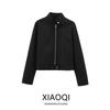 Fashion Style 2024 Fall and Winter New Women's Clothing Easiest for Match Slimming and Simple Half-High Collar Long Sleeves Short Coat 3811280