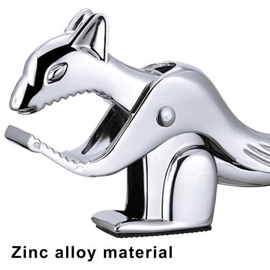 Щелкунчик для грецких орехов пекан в форме белки из цинкового сплава, открывалка для ореховой скорлупы, нескользящая конструкция