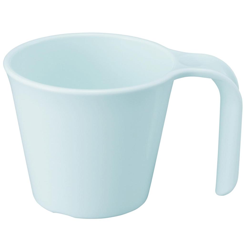 Nakao Easy-to-Hold One-Handed Cup 230ml Pastel Blue Plastic Dishwasher Safe Microwave Tsubame Sanjo Made Japan No.1731B