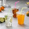 50/100PCS Disposable Clear Plastic Cup Iced Coffee Smoothie Milkshake Cold Drink for Parties Birthdays Weddings Camping Utensils