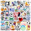 50 Graffiti Football Stickers World Cup Football Stars Waterproof Stickers Temu Stickers