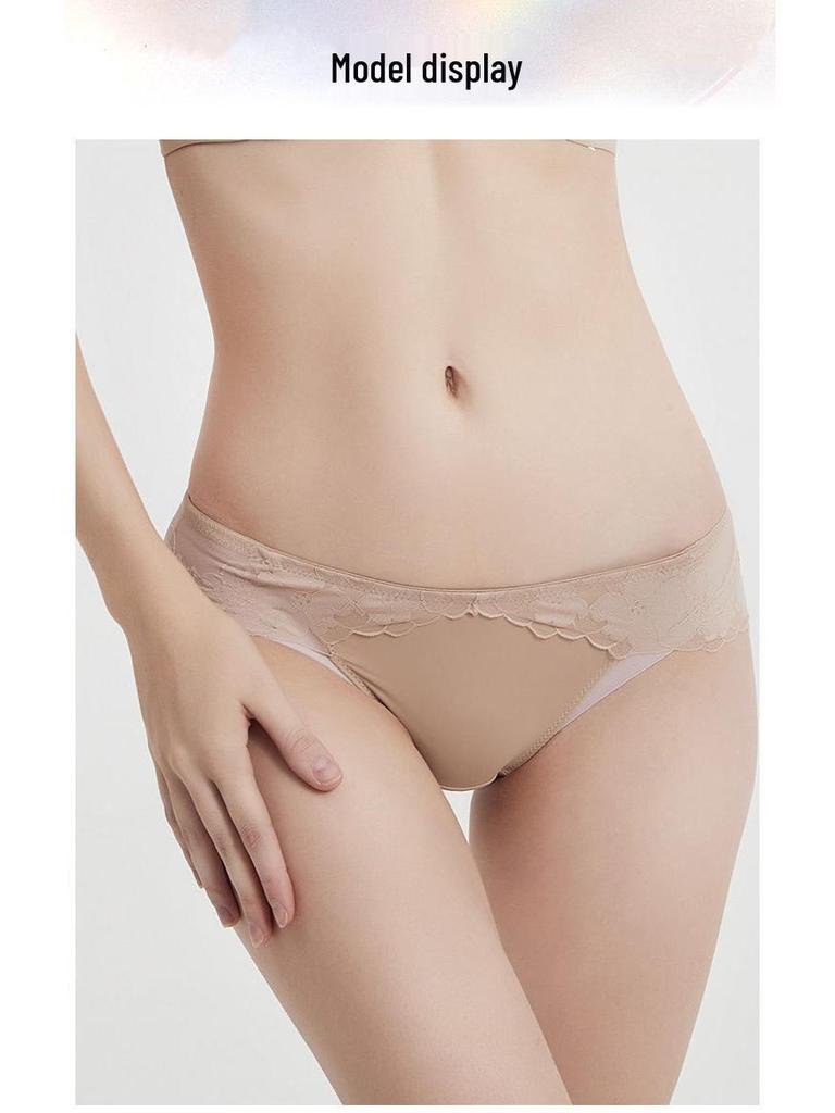 Sexy French Lace Panties: Breathable, Comfortable, Pure Cotton Crotch, Low-Waist Hip-Lifting Design