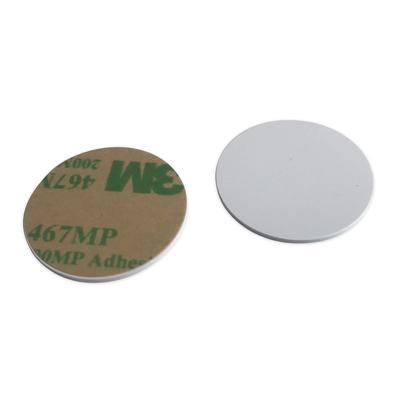 Бирки для монет MIFARE Classic 1K из ПВХ с клейкой основой 3M толщиной 1 мм и диаметром 25 мм (100)