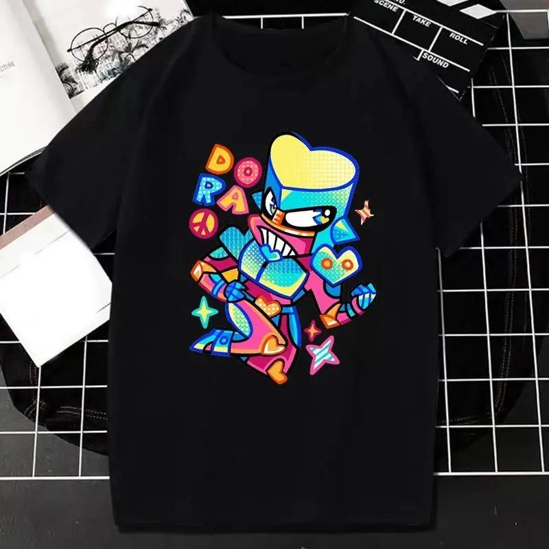 Japanese Anime JOJO Bizarre Adventure Graphic Print T Shirt Men Women Fashion Streetwear Short Sleeve Plus Size T Shirt Unisex