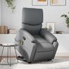 VidaXL Reclining Massage Armchair Grey Faux Leather 3204896