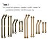 MIBIDAO Brass Heavy Heightening Chassis Links Rod Set for Axial SCX24 Deadbolt Gladiator Wrangler Bronco Chevrolet 1/24 RC Car