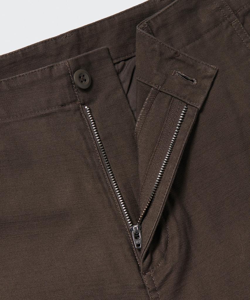 MUSINSA STANDARD Back Satin Officer Pants [Brown]