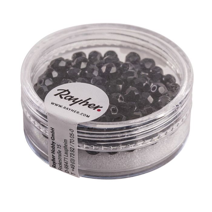 Perle facettée en verre - Mixte - 4 mm - Boîte de 100 pièces - Rose antique - Décoration créative