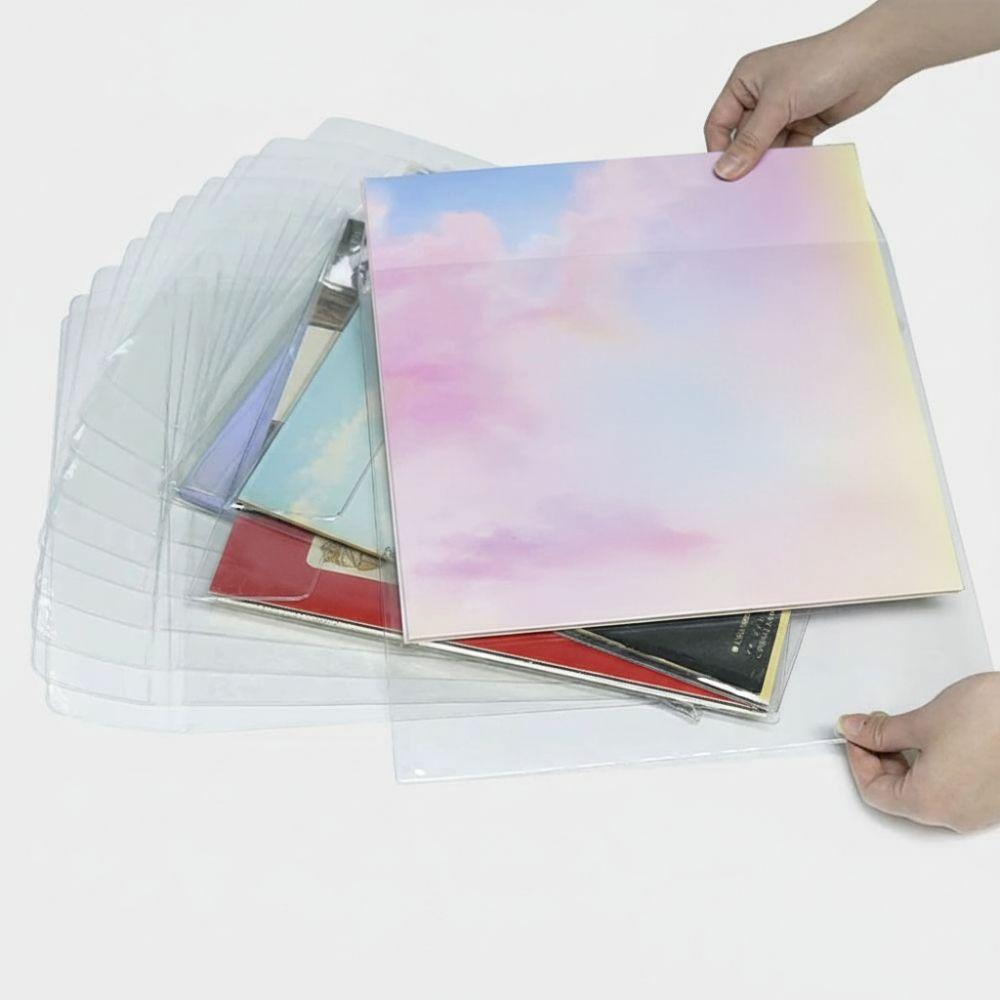 Resealable LP Record Cover 7/10/12 inch Record Protection Useful Vinyl Records Sleeve  Record