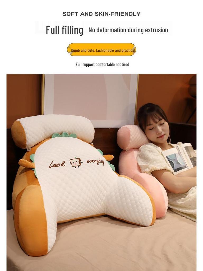 Ice Bean Headboard Cushion: Soft Pillow for Bed, Sofa, or Lumbar Support