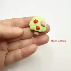 Cute Forest Farm Animal Life Theme Flat Back Resin Charm DIY Accessory for Souvenir or Fairy Model Artificial Style