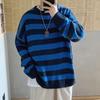 New Autumn Winter Casual Loose Sweater Pullovers Striped Jumper Warm Sweaters