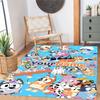 Bluey 108 Personalized Name Floor Rug Office Rug Suitable for Balcony Entryway Decorate room Kitchen Antislip Carpet Office home decor