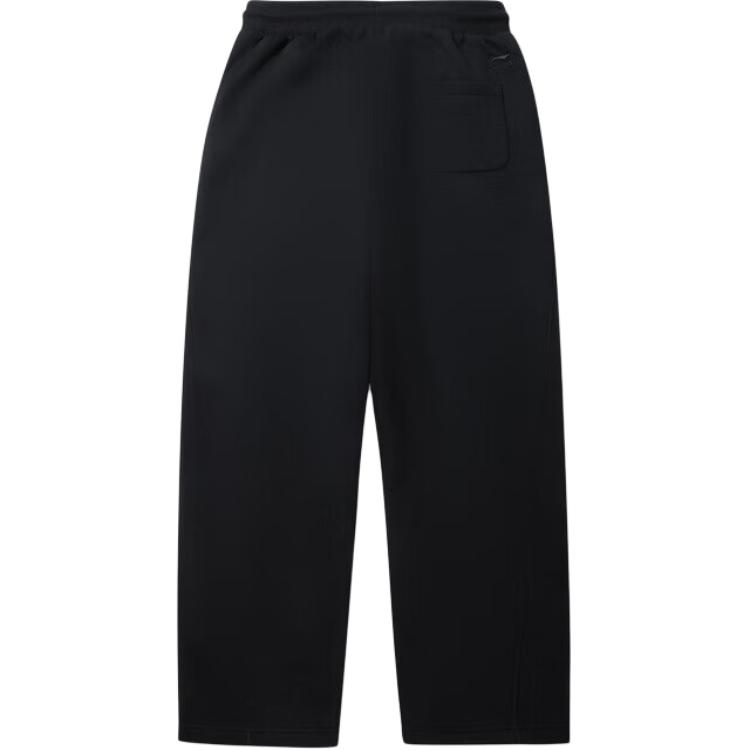 Li Ning Серия Revive Повседневные Простые Прямые Однотонные Вязаные Спортивные Брюки на Шнуровке Мужские Брюки AKLVC55-2