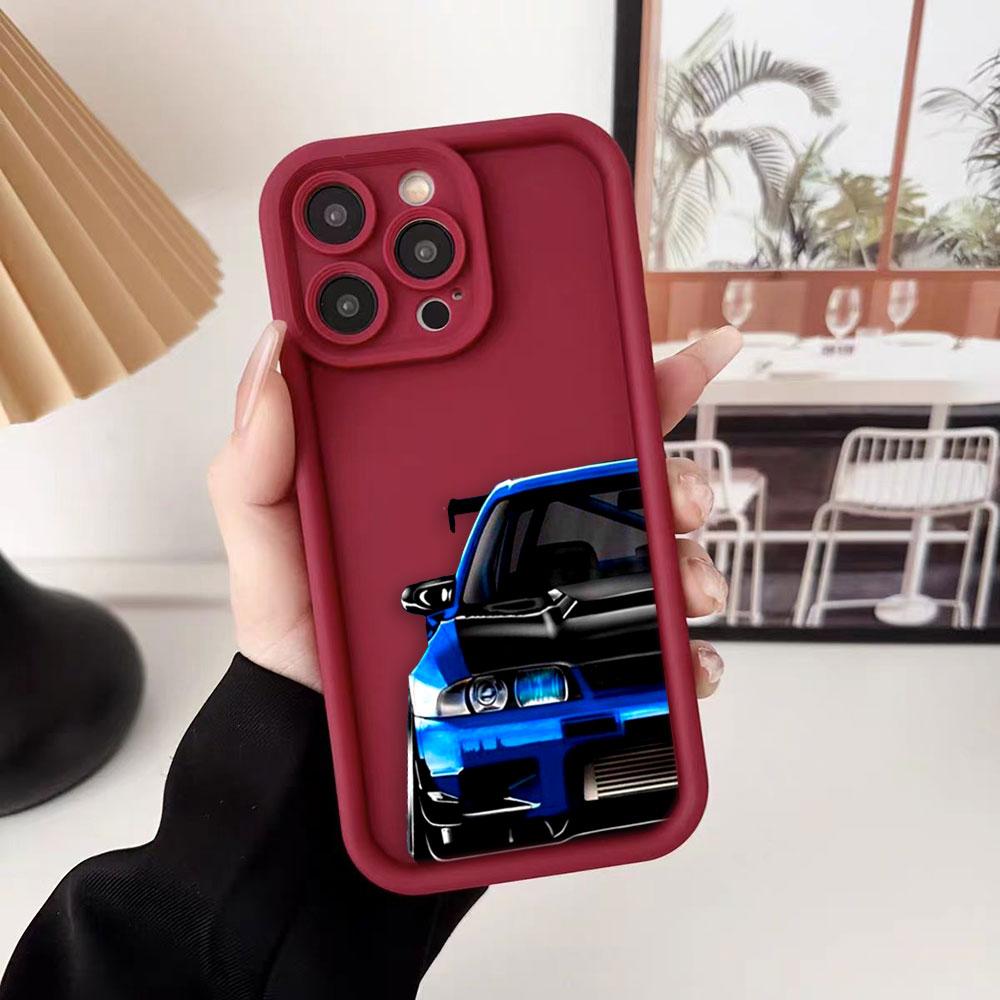 Картонный Спортивный Автомобиль JDM Дрифт Чехол для Телефона Для Samsung A13 A15 A16 A17 A22 A23 A25 A32 A33 A35 A51 A52 A53 A54 A55 A71 A72 Чехол