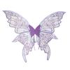 Волшебные Искрящиеся Крылья Феи Двухцветные Цветок Бабочка Костюм Крылья Цветные Эльф Косплей Крыло для Женщин Девочек