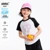 Женский вязаный топ Annil с круглым вырезом и коротким рукавом