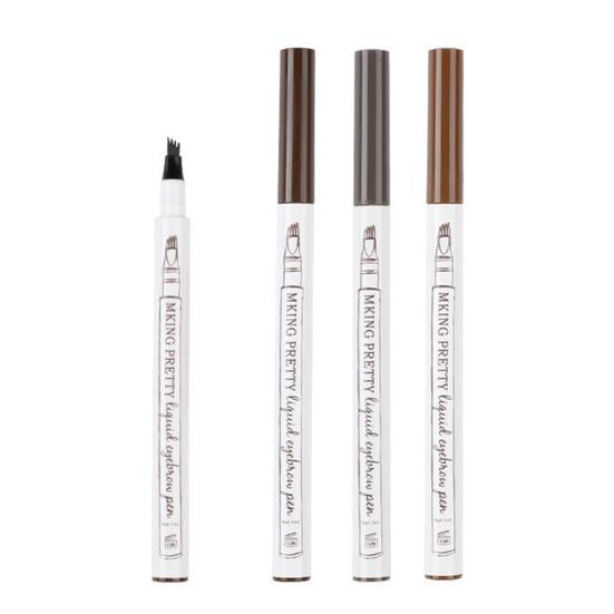 Yousheng 1,5 г Карандаш для бровей Трехмерный эффект Потостойкий Не выцветающий Четырехзубцовый Ультратонкий Микрогравировка Жидкий карандаш для бровей