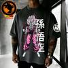 Летняя футболка 2026 года Dragon Ball Retro Высококачественный хлопок Мужская Оверсайз С принтом Сон Гоку Унисекс Детская Повседневная рубашка.