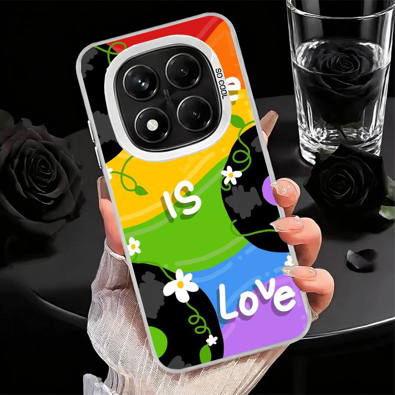 LGBT Rainbow Love Is Love Shockproof Phone Case for Xiaomi Redmi Note 15 14 13 12 Pro Plus 11 11S 11T 5G Cover Anti Fall Fundas