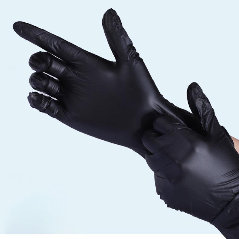 Thickened Wear-Resistant Nitrile Gloves: Disposable for Beauty, Salon, Catering & Dishwashing