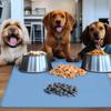 Pet Placemat Waterproof Silicone Pet Food Mat with Raised Edges Spill-proof Pet Bowl Mat for Dogs Cats