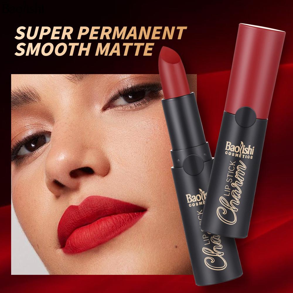 Matte Velvet Lipstick Highly Pigmented Long Lasting Lip Gloss Red Natural Nude Waterproof Lip Makeup