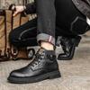 Мужские ботинки Мартин большого размера, лидер продаж осенью и зимой, модные ботинки Чжунбан, универсальная ретро мужская обувь в носках