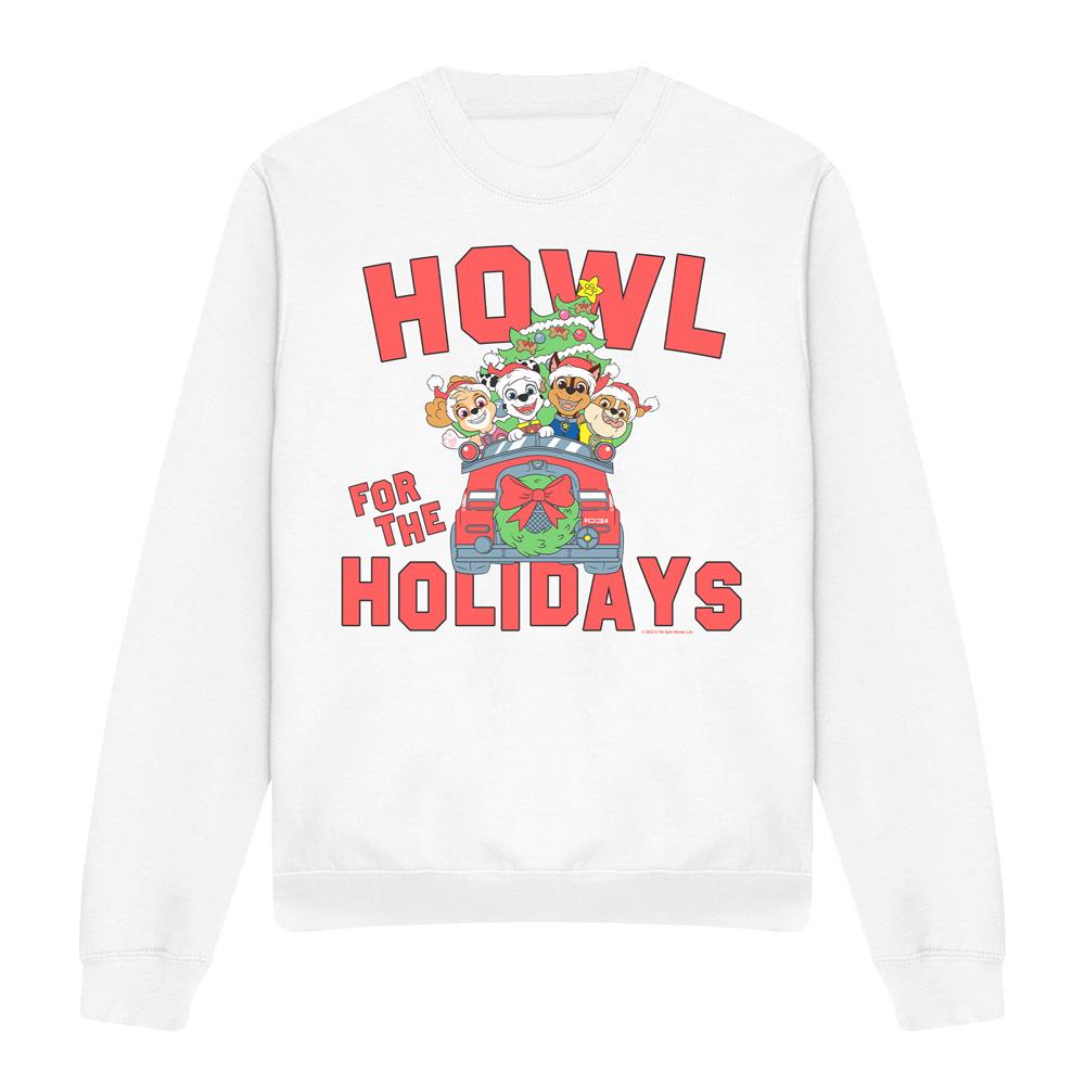 Paw Patrol Unisex Adult Howl For The Christmas Holidays Sweatshirt