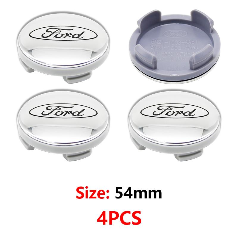 Car Sticker 54mm Wheel Center Cap Ford Logo Hub Cover Badge Emblem For Ford Focus Mk2 Mk3 Fiesta Ranger Mondeo Mk4 S-MAX Kuga Mu