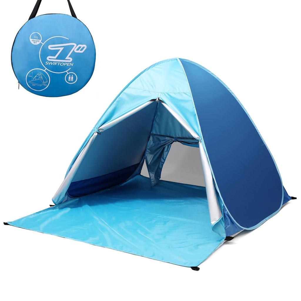 Простой для 1 солнцезащитный козырек для занятий спортом в помещении, на открытом воздухе, на пляже, для кемпинга, УФ-защита, снаряжение для кемпинга Раскладная палатка, палатка, палатка с одним нажатием, палатка, одно касание, человек,