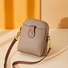 Leather Mobile Phone Bag Women's Summer New Versatile Fashion Women's Bag Messenger Bag Women's Small Bag Shoulder Bag Small Square Bag
