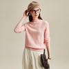 Zhaojun Women's Cable Knit Cashmere Mock Neck Sweater