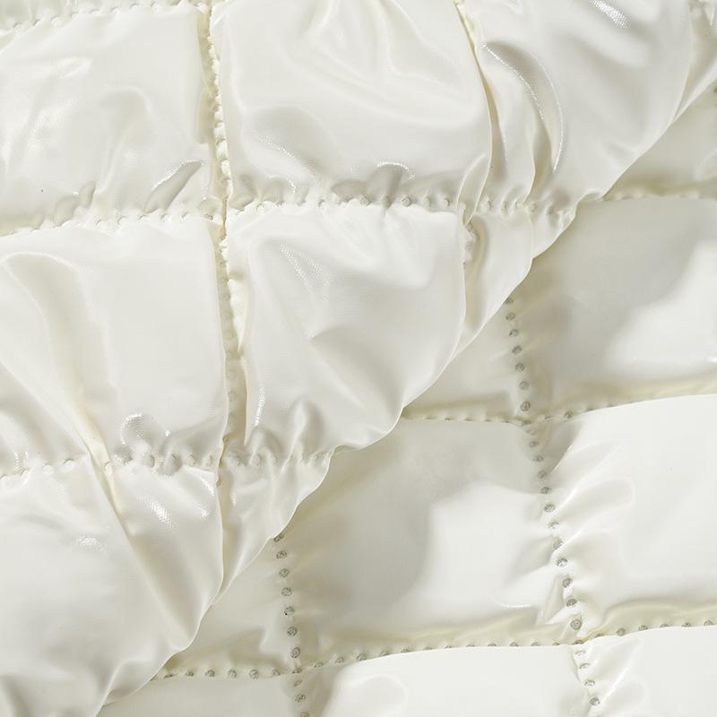 Матовая стеганая ткань из ПУ кожи с ультразвуковым тиснением, стеганая хлопковая композитная ткань для одежды, багажа, ширина 137 см