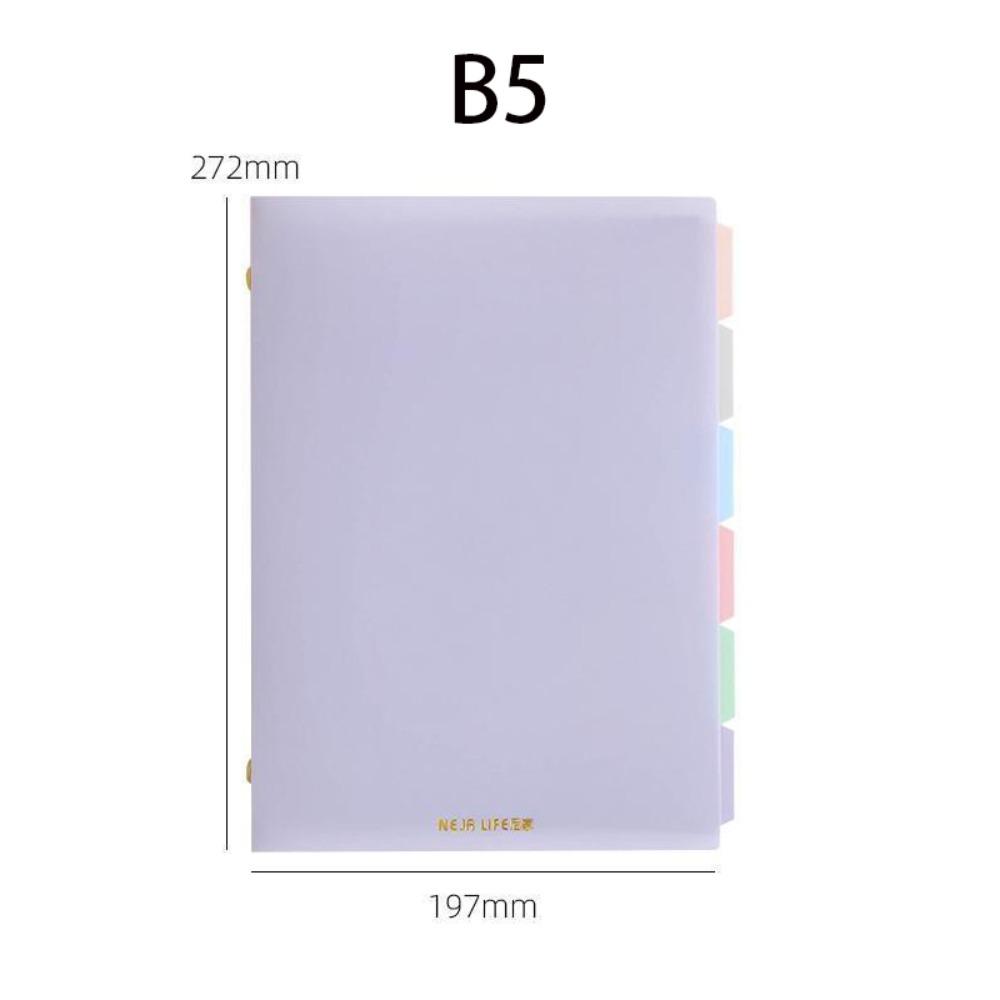 A5/B5 Color Binder Notebook Soft Student Notebooks New Student Stationery