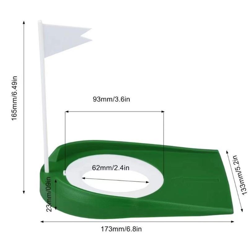 Golf Putting Practice Cup with Flags Indoor Golf Putting Hole Training Aids