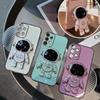 For Samsung Galaxy A53 A52S A52 A51 A73 A13 A72 A71 A33 A32 A12 A22 A 53 73 52S 52 13 Case Luxury Astronaut Holder Phone Cover