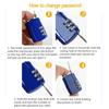 Motorcycle Helmets Lock, Combination Passwords Lock Cable Padlock Cable Lock for Cycling Helmets Travel Luggage Security
