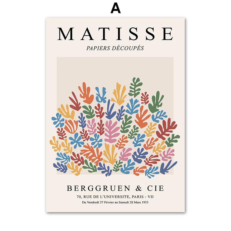 Матисс Пикассо линия портрет листья ботанические постеры и принты настенная живопись на холсте для гостиной декоративные картины