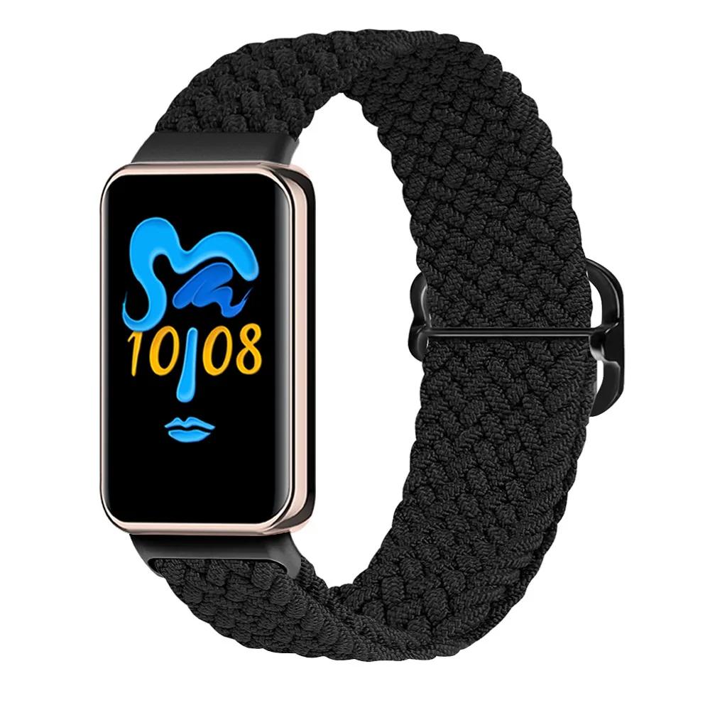 Эластичный нейлоновый ремешок Solo для браслета Honor Band 9 Женский Мужской Плетеный ремешок-петля с металлической застежкой для Honor Band 10 Correa