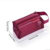 Retro Color Transparent Cosmetic Bag Zipper Toiletry Storage Bag Cute Mesh Makeup Bag  Lady