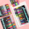 Kit 60 Colored Gel Pen Set, Glitter Metallic Pastel Neon Pen 12 24 36 48 Colors